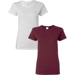 image:imageGildan Womens Heavy Cotton TShirt Style G5000L 2PackWhiteMaroon