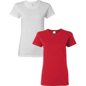 image:imageGildan Womens Heavy Cotton TShirt Style G5000L 2PackWhiteRed