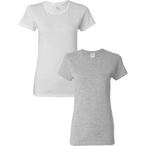 image:imageGildan Womens Heavy Cotton TShirt Style G5000L 2PackWhiteSportgrey