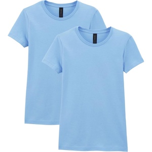image:imageGildan Womens Softstyle Cotton TShirt Style G64000l MultipackLight Blue