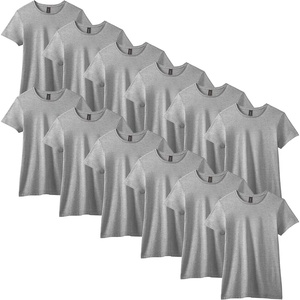 image:imageGildan Womens Softstyle Cotton TShirt Style G64000l MultipackRing Spun Sport Grey