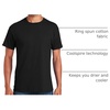 image:imageGildan Platinum Mens Crew TShirtsBlack 5pack