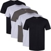 image:imageGildan Platinum Mens Crew TShirtsAssorted BlackGrey 4pack