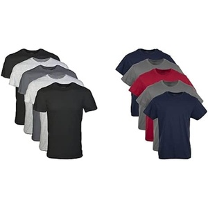 image:imageGildan Platinum Mens Crew TShirtsAssorted BlackGrey  NavyCharcoalRed 5pack