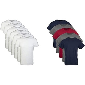 image:imageGildan Platinum Mens Crew TShirtsWhite 6pack  NavyCharcoalRed 5pack