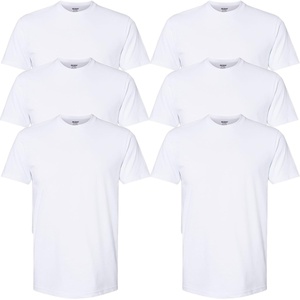 image:imageGildan Platinum Mens Crew TShirtsWhite 6pack